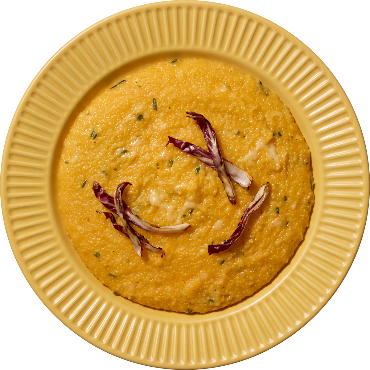 Polenta ai Formaggi, piatto cotto visto dall’alto