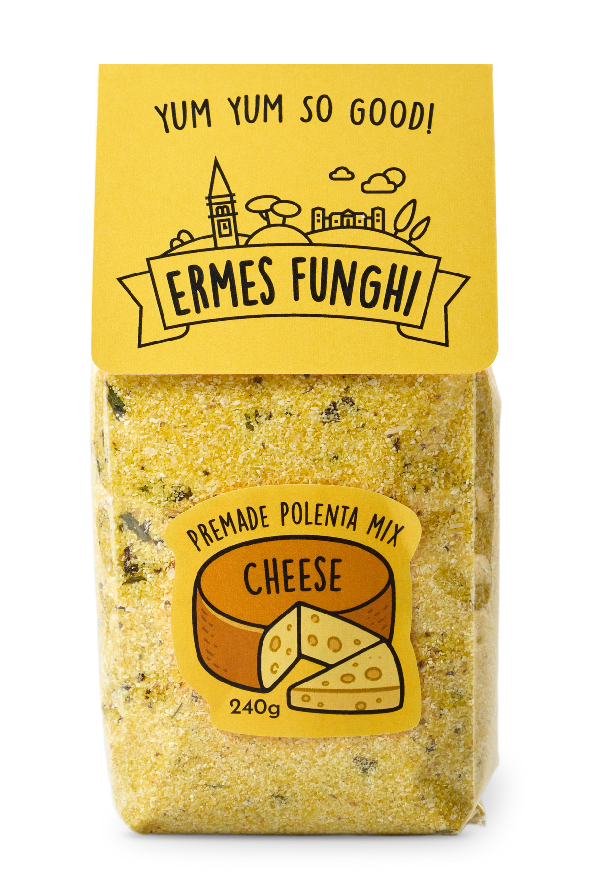 Polenta with Cheeses pouch by Ermes Funghi