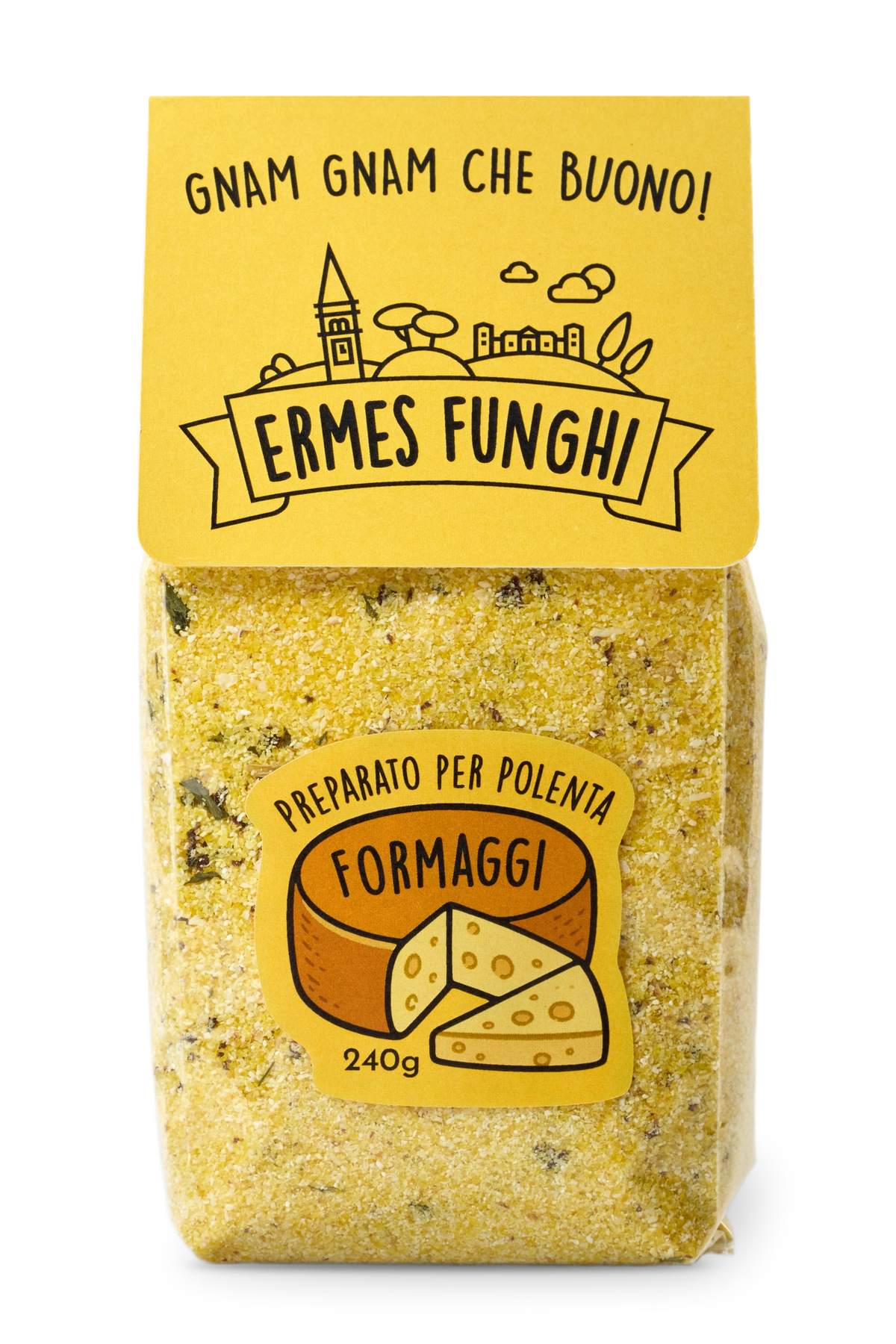 Confezione di Polenta ai Formaggi Ermes Funghi