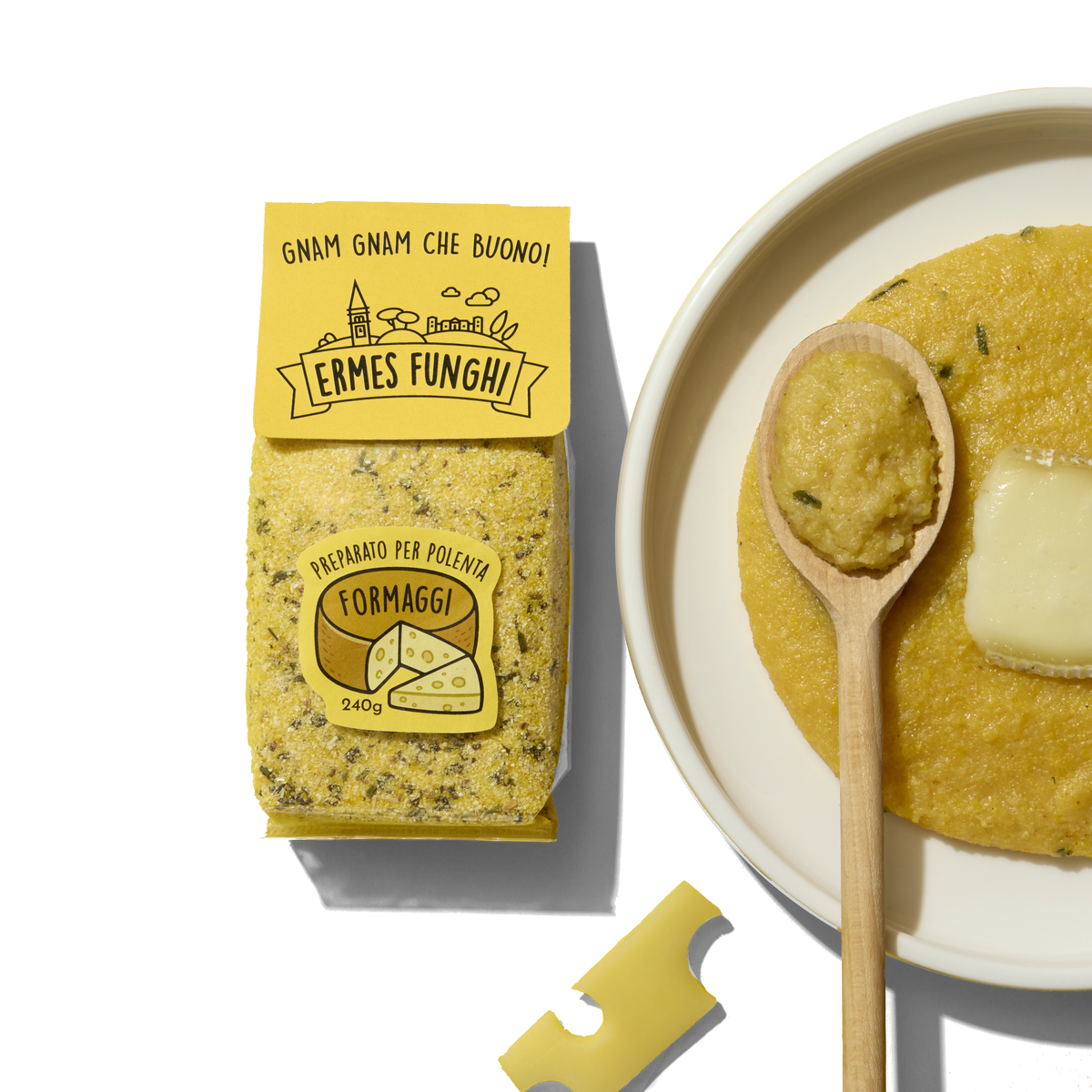Polenta ai Formaggi – ingredienti e piatto pronto