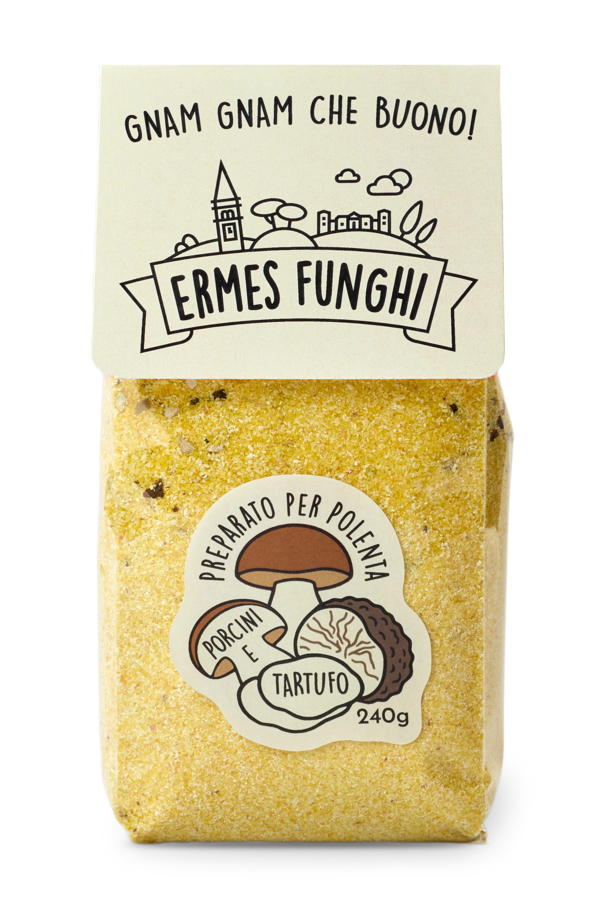 Confezione di Polenta ai Porcini e Tartufo Ermes Funghi