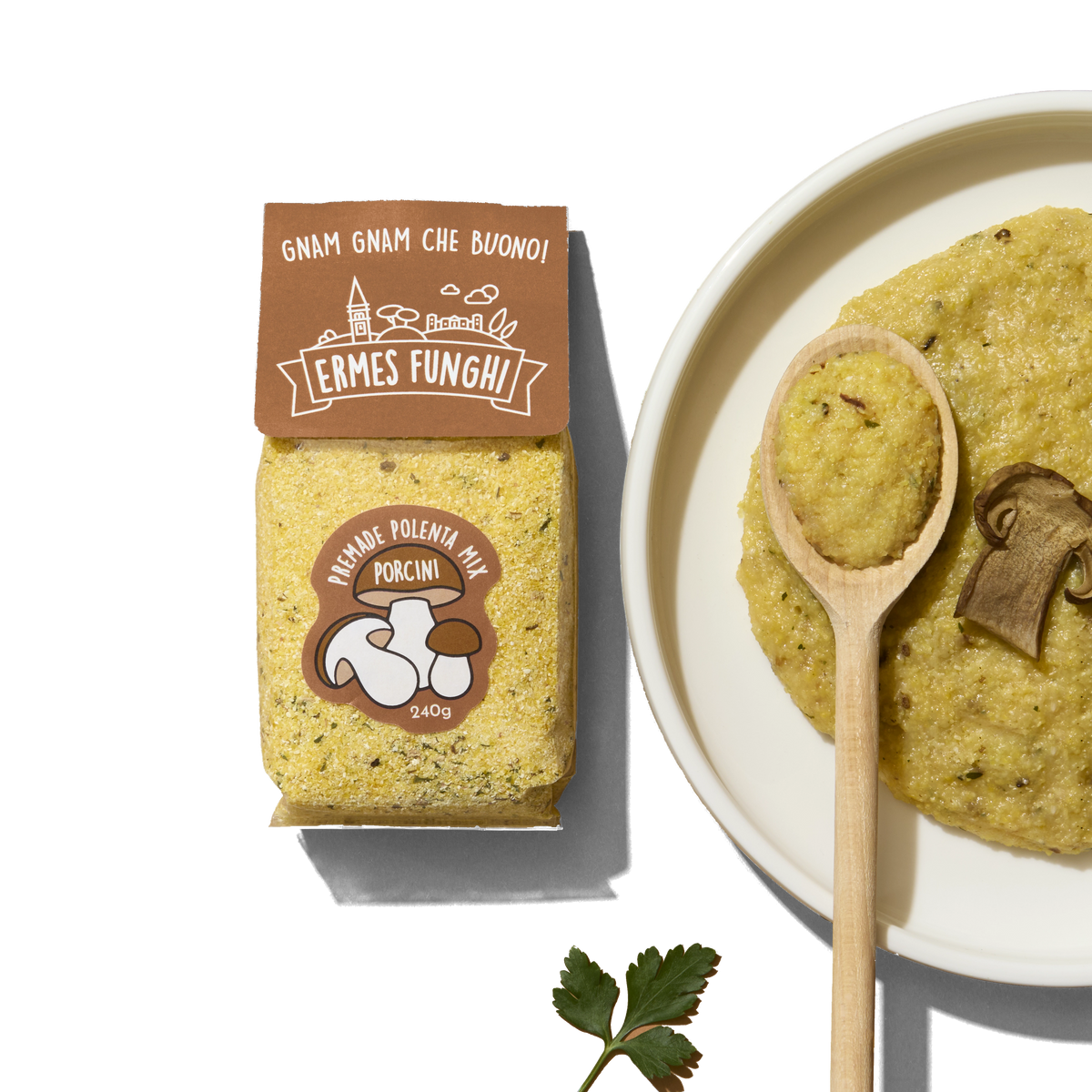 Polenta ai Porcini – ingredienti e piatto pronto