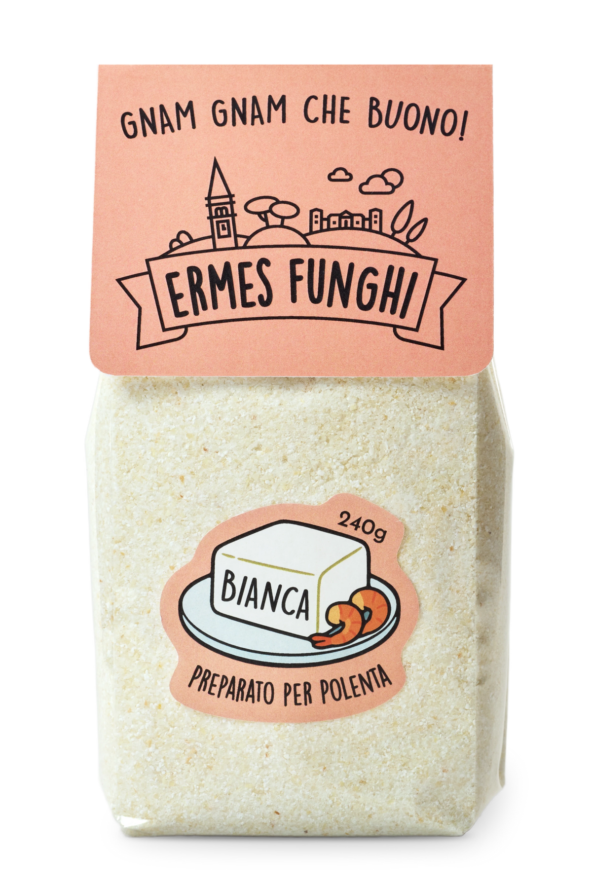 Confezione di Polenta Bianca Ermes Funghi