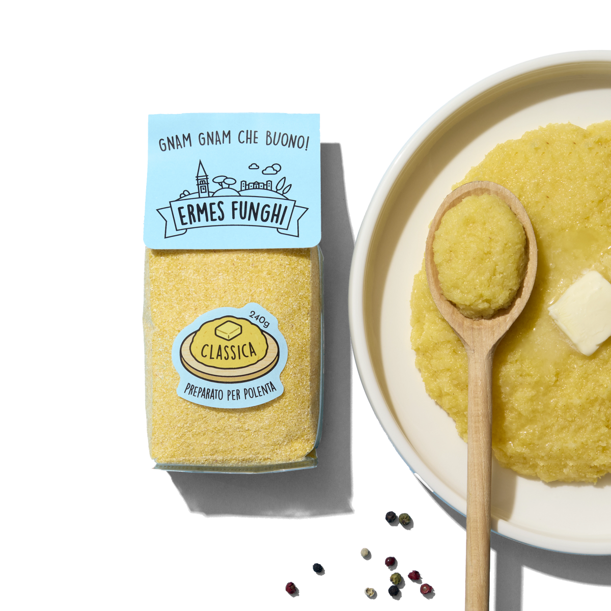 Polenta Classica – ingredienti e piatto pronto