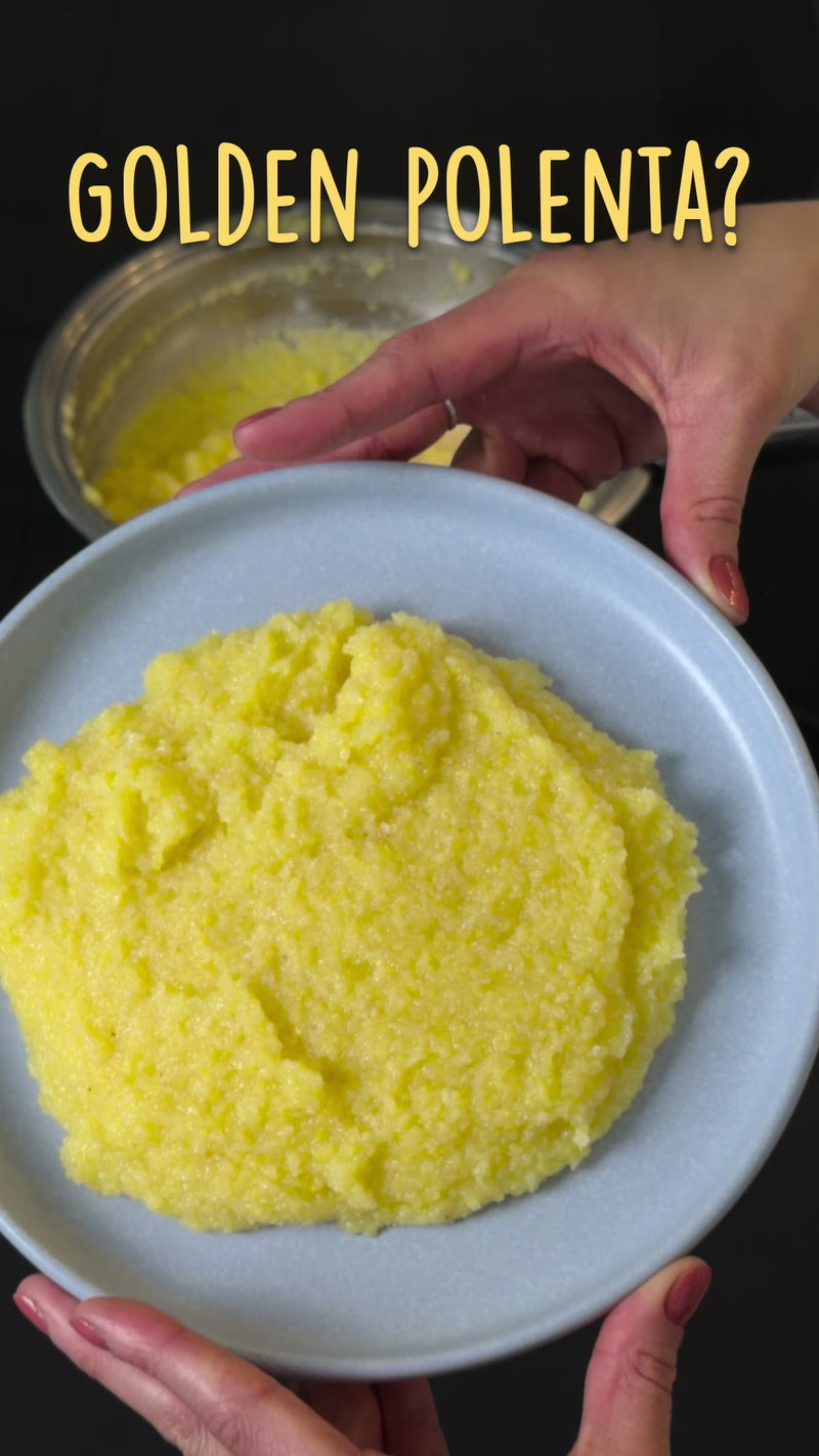 Golden polenta in 5 minutes, Ermes Funghi recipe video