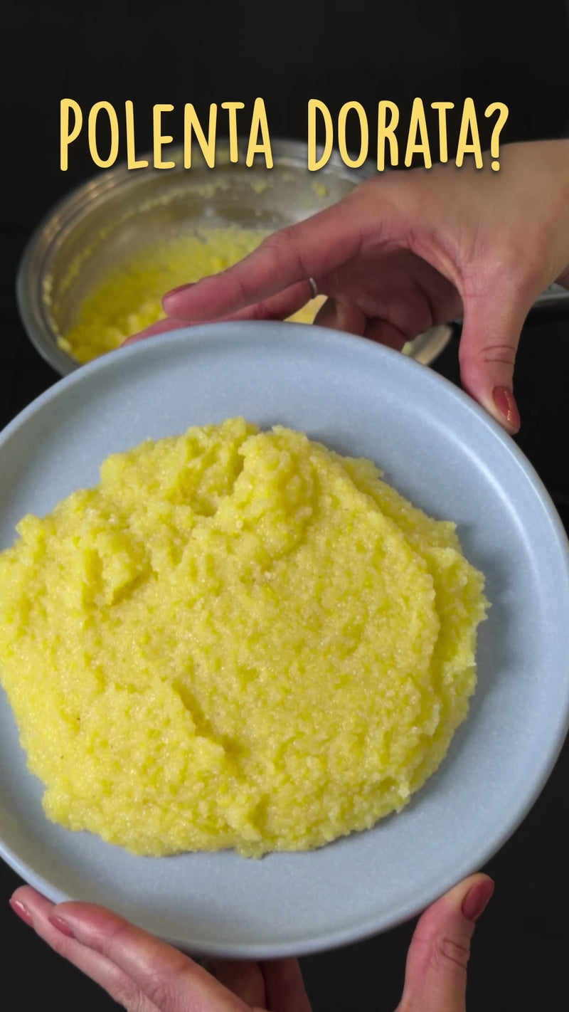 Polenta dorata in 5 minuti, video ricetta Ermes Funghi
