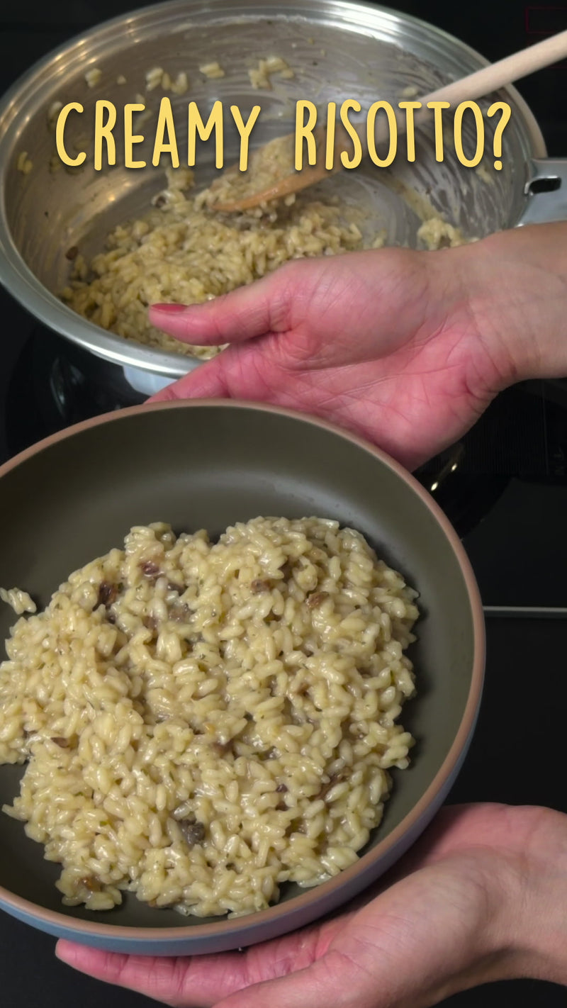 Creamy risotto in 15 minutes, Ermes Funghi recipe video